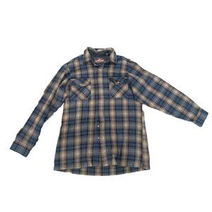 Vintage Backpacker Sportswear Acrylic Flannel Sz XLT Tall XL Button Down Plaid